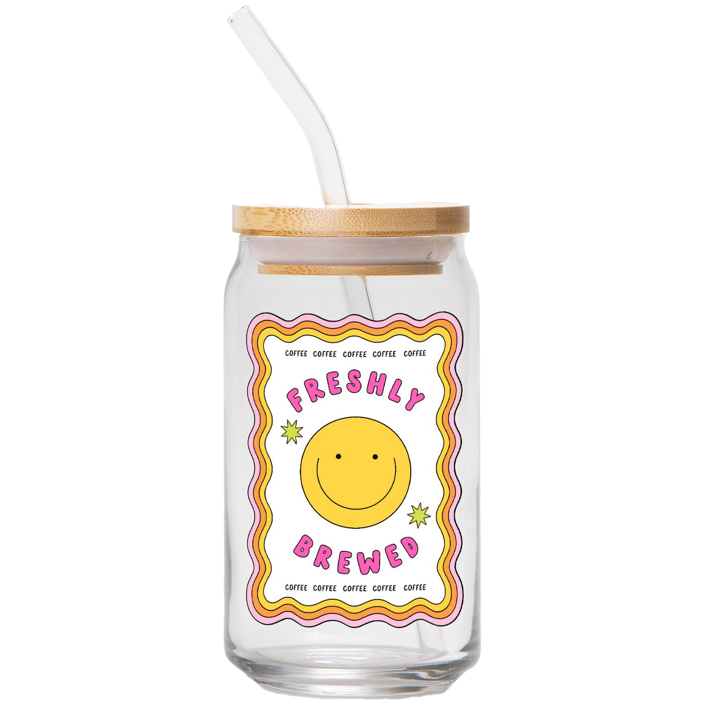 Freshly Brewed | Clear Can Glass