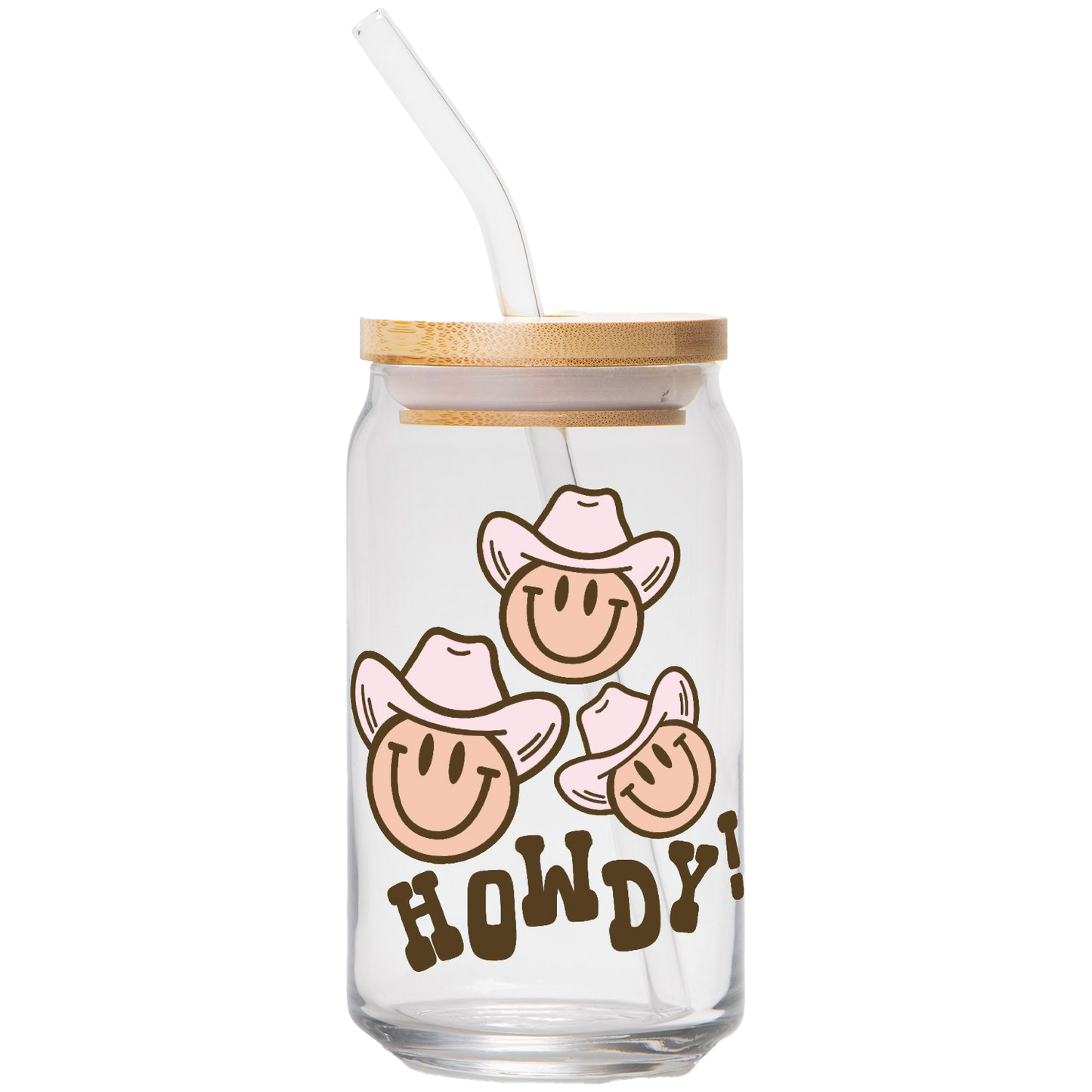 Howdy! | Clear Can Glass