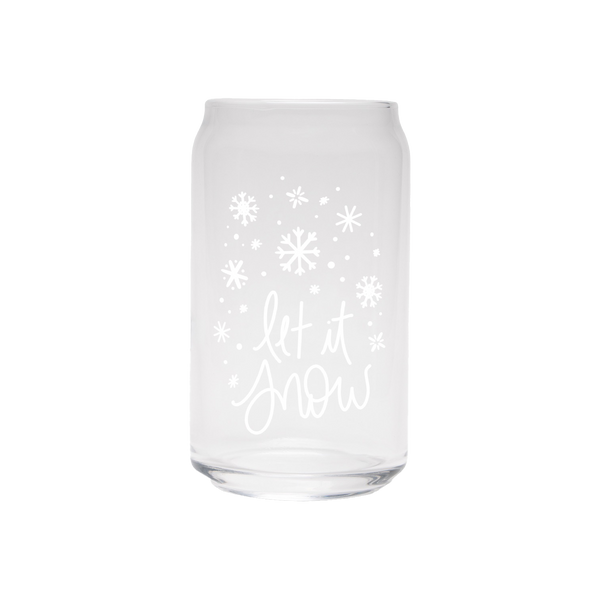 Let It Snow | Clear Can Glass