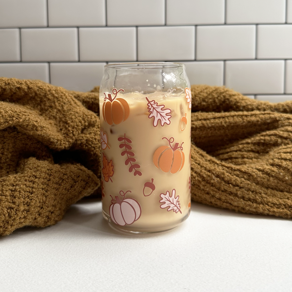 Cozy Autumn | Clear Can Glass