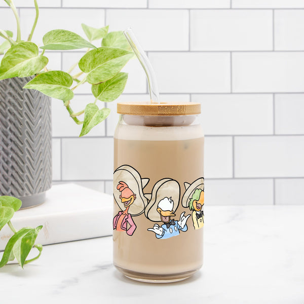 Three Caballeros | Clear Can Glass