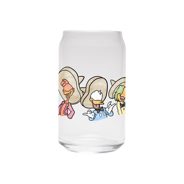 Three Caballeros | Clear Can Glass