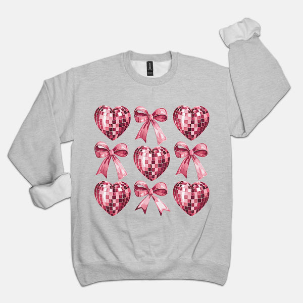 Disco Hearts & Bows | Sweatshirt