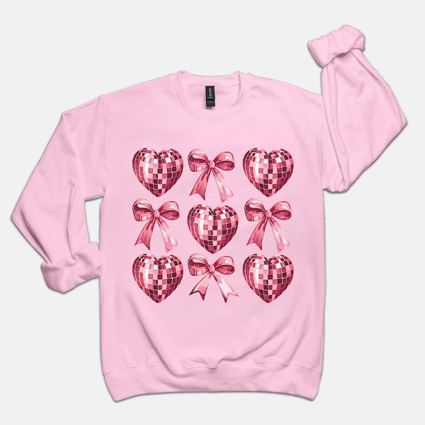 Disco Hearts & Bows | Sweatshirt