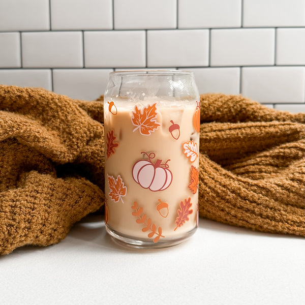 Cozy Autumn | Clear Can Glass