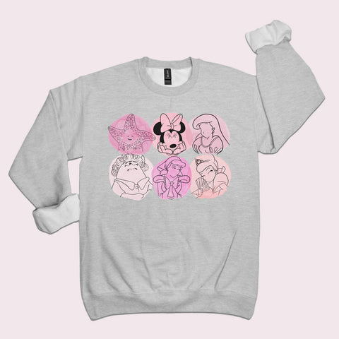 Pink Characters | Sweatshirt