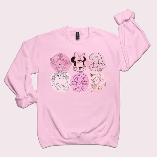 Pink Characters | Sweatshirt