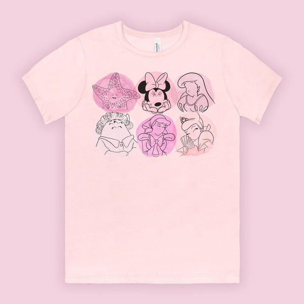 Pink Characters | T-Shirt