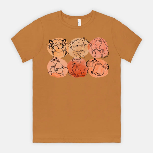 Orange Characters | T-Shirt
