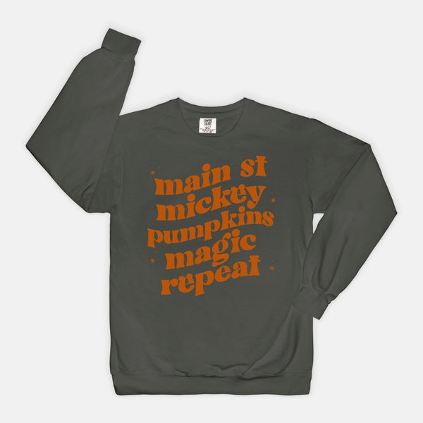 Main Street Mickey Pumpkins Magic Repeat | Sweatshirt