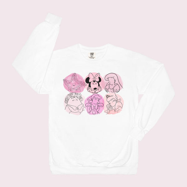 Pink Characters | Sweatshirt