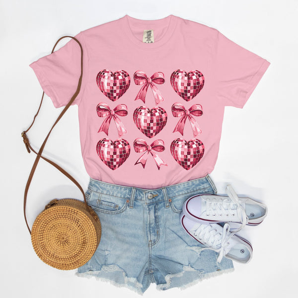 Disco Hearts & Bows | T-Shirt