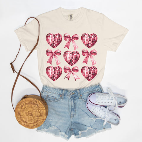 Disco Hearts & Bows | T-Shirt