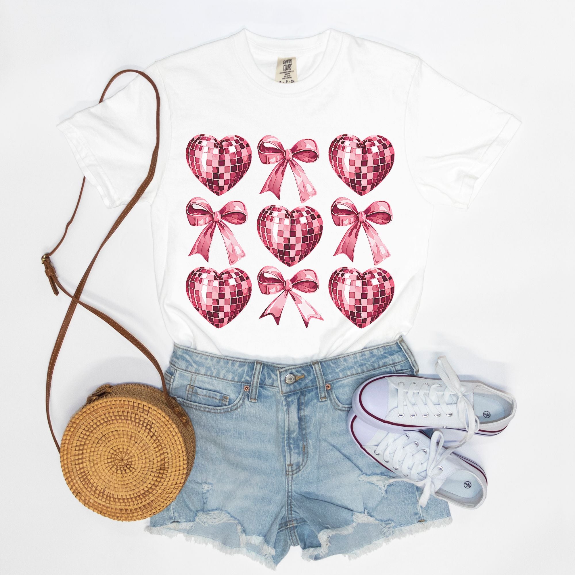 Disco Hearts & Bows | T-Shirt