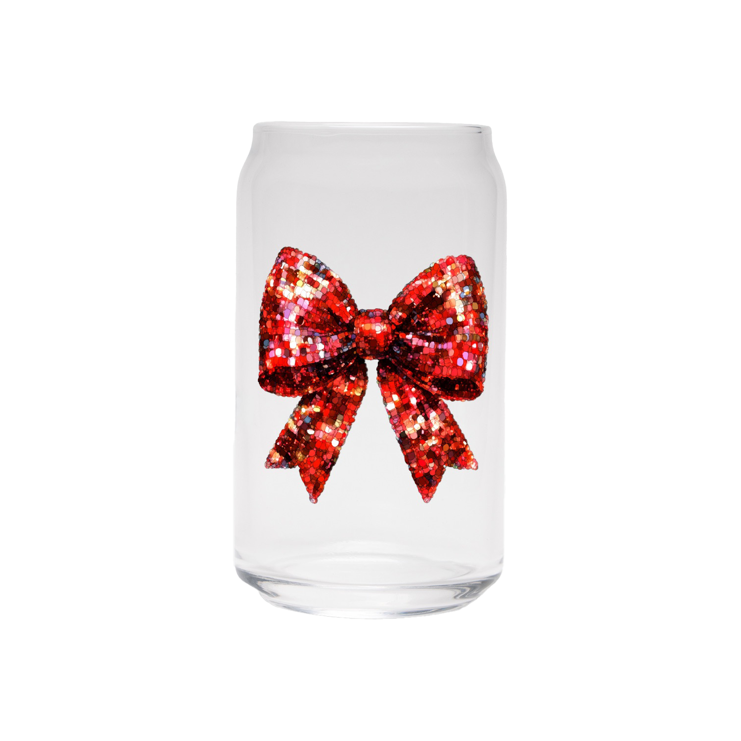 Elegant Bow | Clear Can Glass