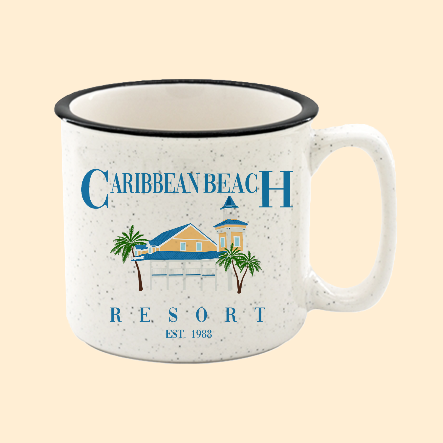 *slightly blemished* Caribbean Beach Resort | Camper Mug