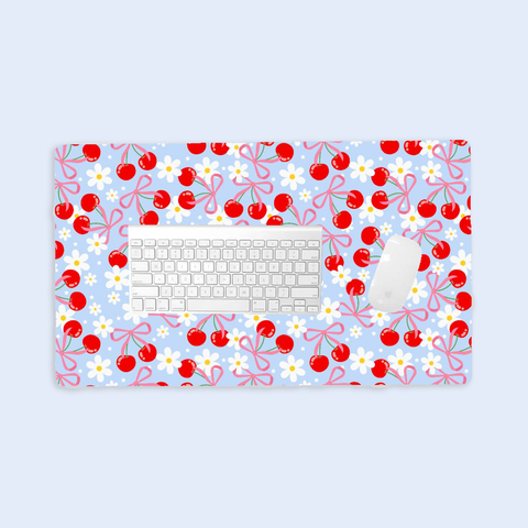 Cherry Floral | Desk Mat