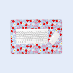 Cherry Floral | Desk Mat