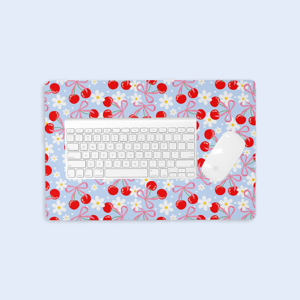 Cherry Floral | Desk Mat