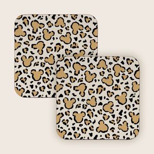 Cheetah Mickey Print | Coaster Set