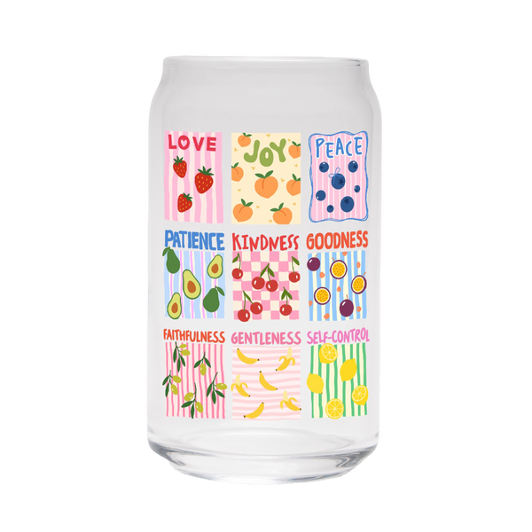 Fruit of the Spirit | Clear Can Glass