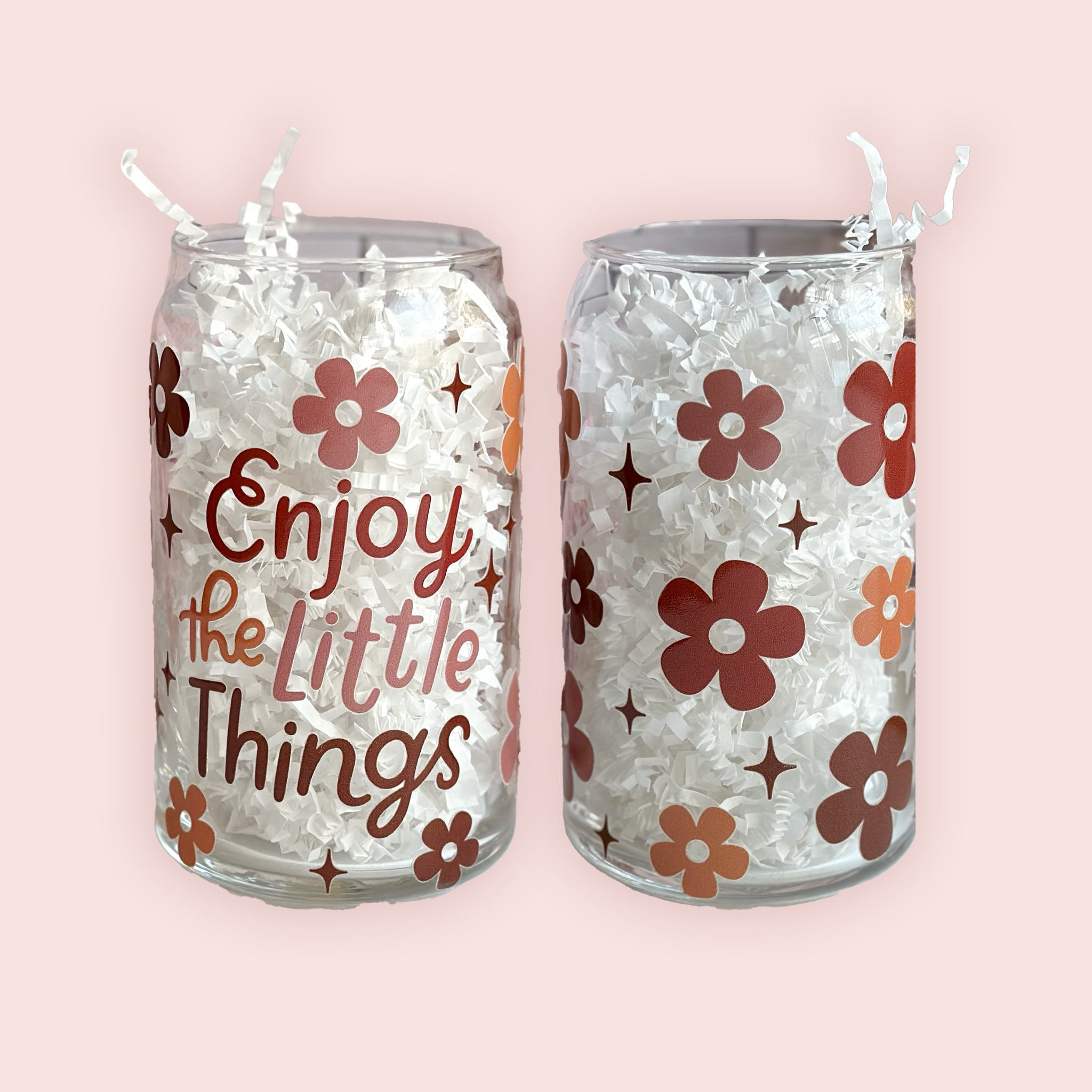 Enjoy The Little Things | Clear Can Glass