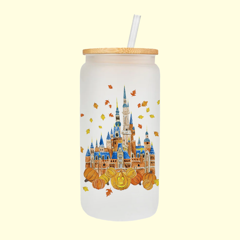 Fall Castle | Frosted Can Glass