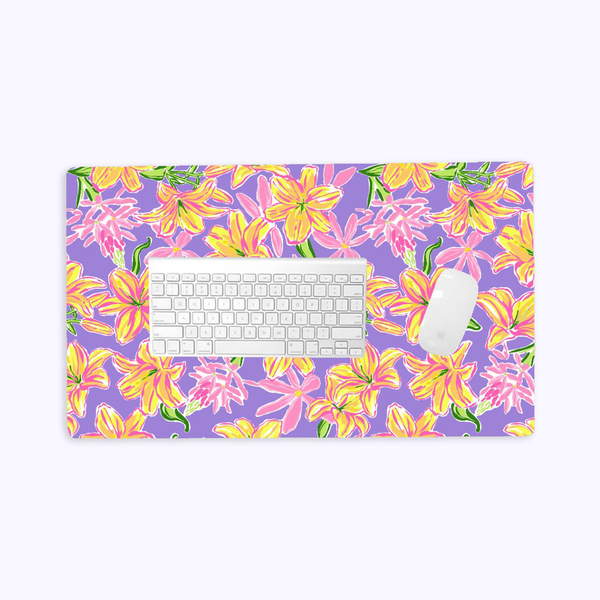 Flower Gleam & Glow | Desk Mat