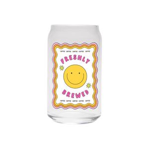 Freshly Brewed | Clear Can Glass