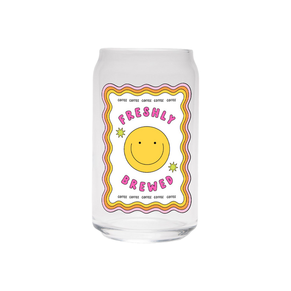 Freshly Brewed | Clear Can Glass