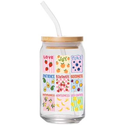 Fruit of the Spirit | Clear Can Glass