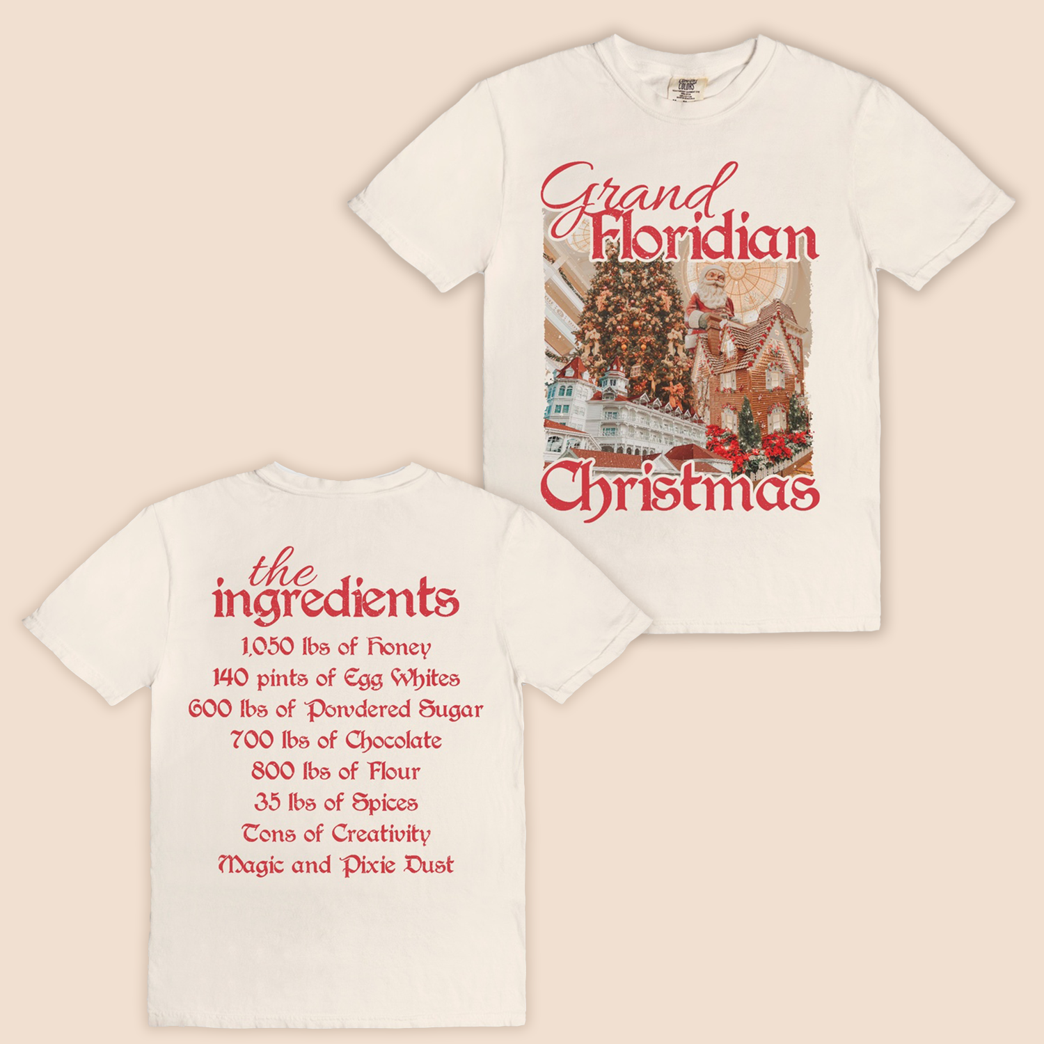 Grand Floridian Christmas | Double Sided T-Shirt