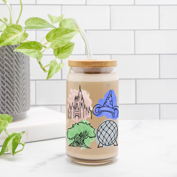 Magical Park Icons | Clear Can Glass