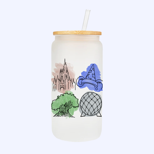 Magical Park Icons | Frosted Can Glass