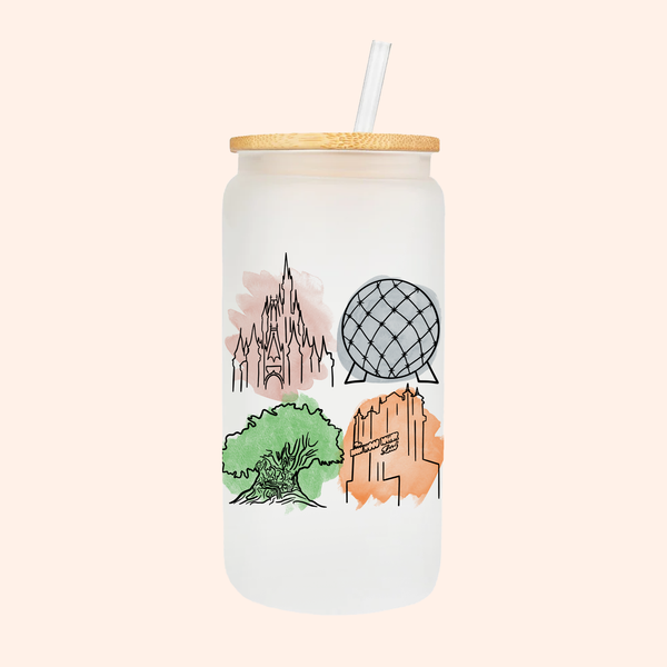 Magical Park Icons | Frosted Can Glass