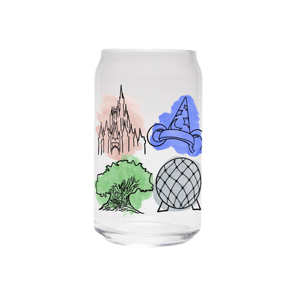 Magical Park Icons | Clear Can Glass