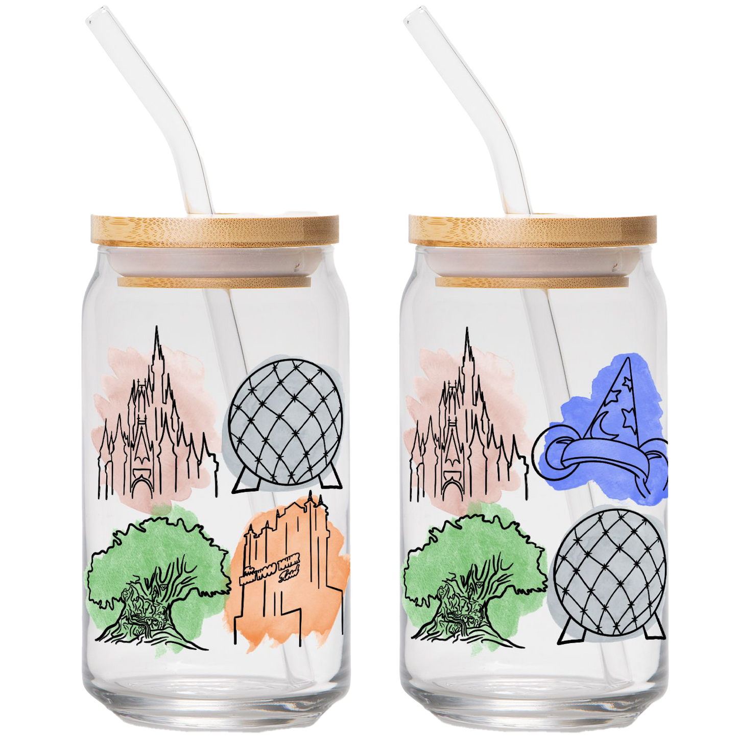 Magical Park Icons | Clear Can Glass