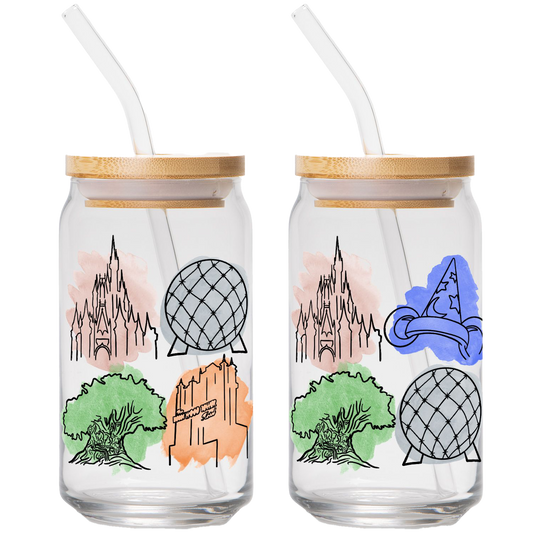 Magical Park Icons | Clear Can Glass