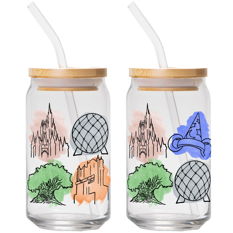 Magical Park Icons | Clear Can Glass