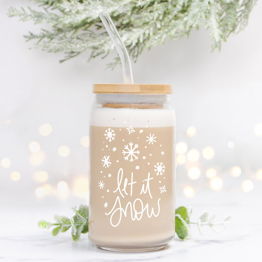 Let It Snow | Clear Can Glass