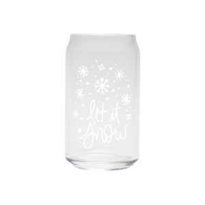 Let It Snow | Clear Can Glass