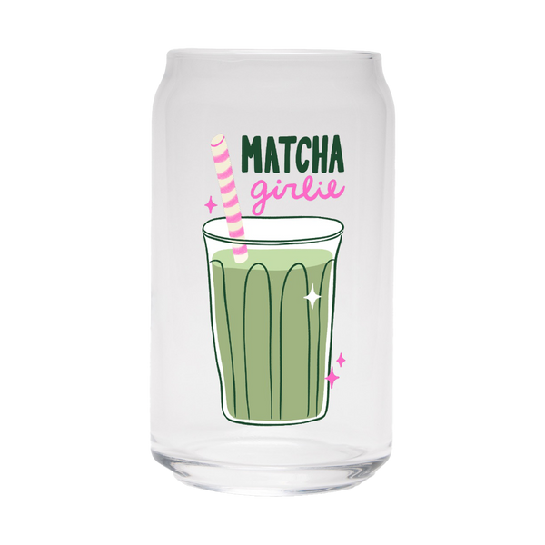 Matcha Girlie | Clear Can Glass