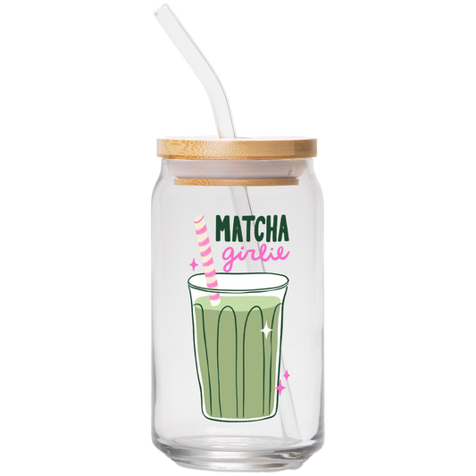 Matcha Girlie | Clear Can Glass