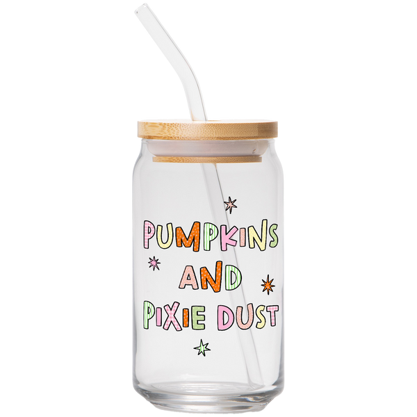 Pumpkins & Pixie Dust | Clear Can Glass