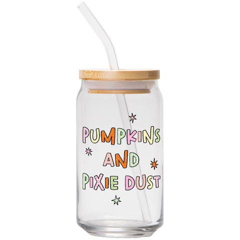 Pumpkins & Pixie Dust | Clear Can Glass