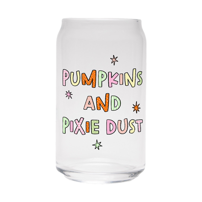Pumpkins & Pixie Dust | Clear Can Glass