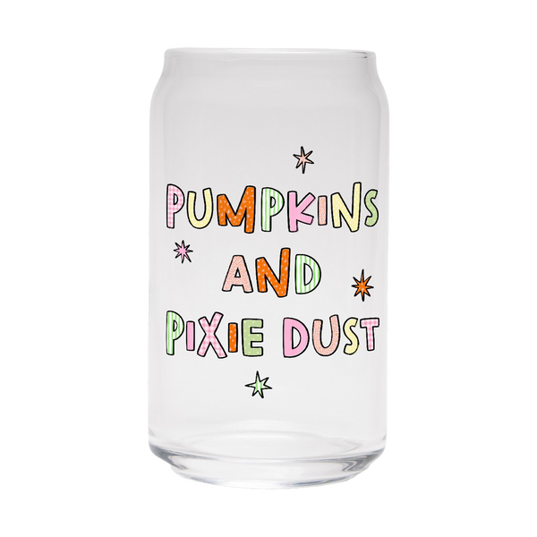 Pumpkins & Pixie Dust | Clear Can Glass