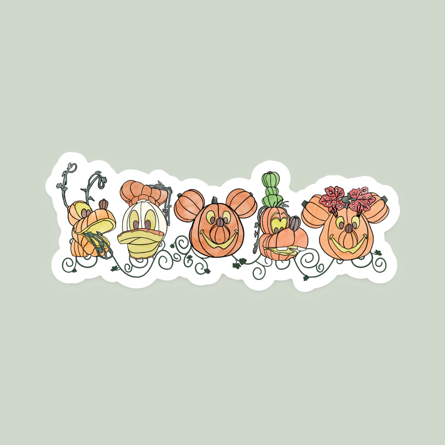 Character Pumpkins | Sticker
