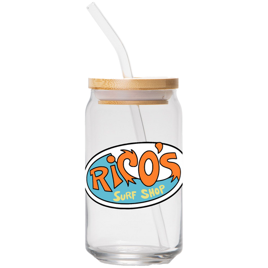 Rico's Surf Shop | Clear Can Glass