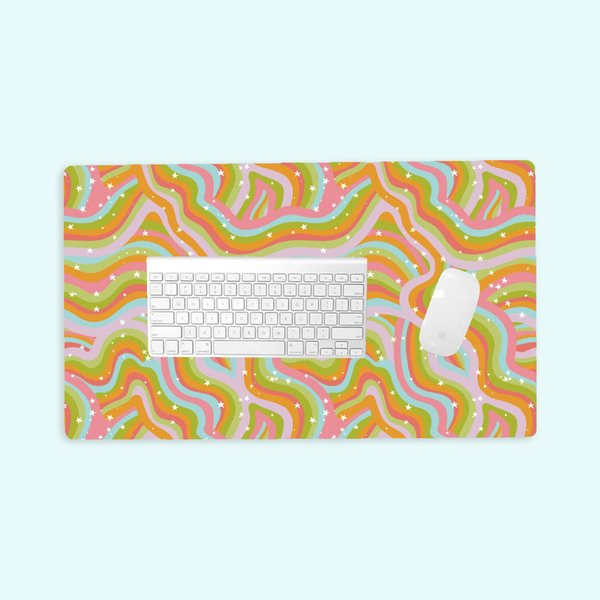 Retro Swirl | Desk Mat